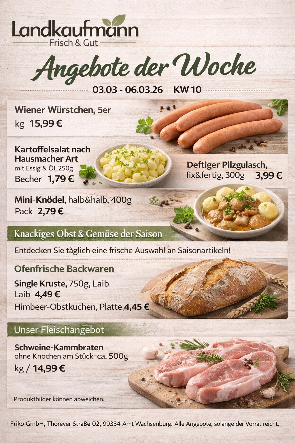 Angebote der Woche – diese Woche